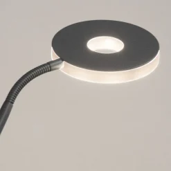 LED-gulvlampe Dent, sandgrå, 180 cm, metal, CCT, 2 lyskilder, 100 W, 1000 lm,