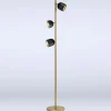 LED-gulvlampe Dome sort