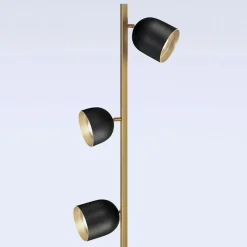 LED-gulvlampe Dome sort