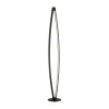 LED-gulvlampe Fenga, touch-dimmer, CCT, sort