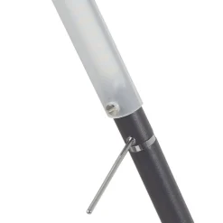 LED-gulvlampe Filigran, sort, dæmpbar, justerbar