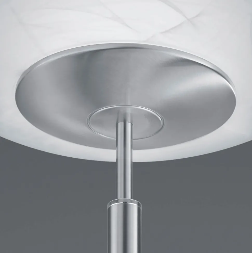 LED-gulvlampe Findus, 2 lyskilder, nikkel