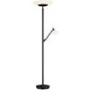 LED-gulvlampe Findus, 2 lyskilder, sort