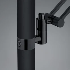 LED-gulvlampe Findus, 2 lyskilder, sort