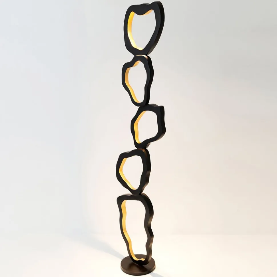 LED-gulvlampe Infernale, fem pærer