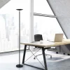 LED-gulvlampe MAULsphere, sort, dæmpbar, højde 183 cm