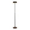 LED-gulvlampe Noa II, touch-dæmper, stål, sort