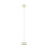 LED-gulvlampe Nuindie IP54 120 cm rund USB-C dune beige