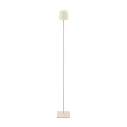 LED-gulvlampe Nuindie IP54 120 cm rund USB-C dune beige