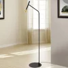LED-gulvlampe Odeon, højde 147 cm, metal