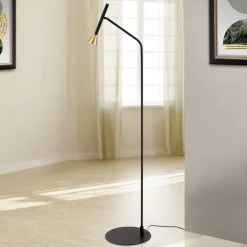 LED-gulvlampe Odeon, højde 147 cm, metal