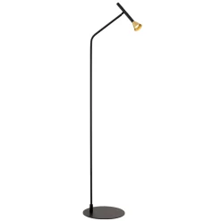 LED-gulvlampe Odeon, højde 147 cm, metal