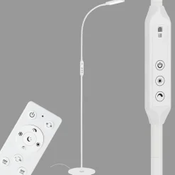 LED-gulvlampe Office Remote, fjernbetjening, hvid