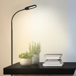 LED-gulvlampe Office Step, dæmpbar, sort