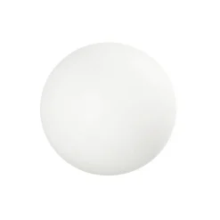 LED-gulvlampe Oh!, Ø 38 cm, E27, polykarbonat, hvid