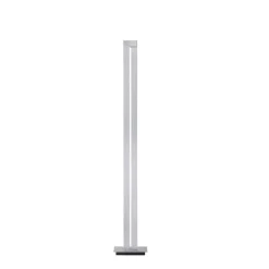 LED-gulvlampe PURE Lines, sølv, fjernbetjening, 140 cm