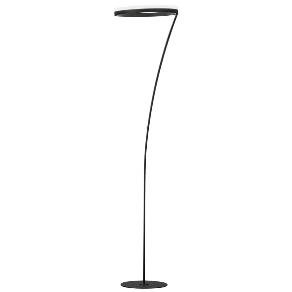 LED-gulvlampe Sirko, sandfarvet, højde 177 cm, metal, CCT