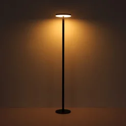 LED-gulvlampe 36508, sort, aluminium, CCT, IP54
