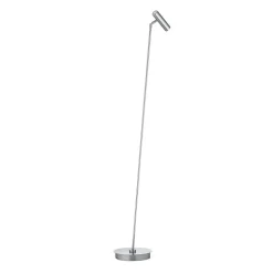 LED-gulvlampe Tom Pro, mat nikkel, 1 lyskilde, CCT, dæmper