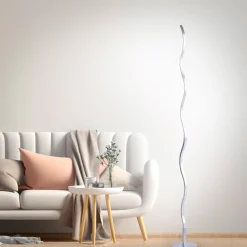 LED-gulvlampe Wave 3.000K 120 cm stål