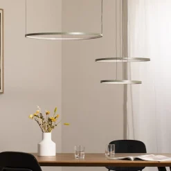 LED-hængelampe CIRCOLO, olivgrøn, Ø 30/45/60 cm, 3 lyskilder