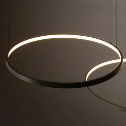 LED-hængelampe CIRCOLO, olivgrøn, Ø 30/45/60 cm, 3 lyskilder