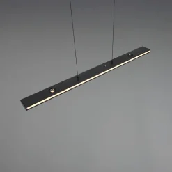 LED-hængelampe Graham, sort, metal, op/ned, CCT, dæmper