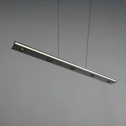 LED-hængelampe Graham, sort, metal, op/ned, CCT, dæmper