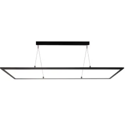 3422 LED-hængelampe, kantet, Dip-Switch, sort
