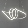 LED-hængelampe Loca, plast, hvid, 56 W, længde 70 cm