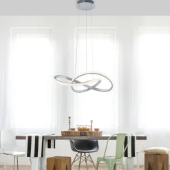 LED-hængelampe Maria, dæmpbar, aluminium