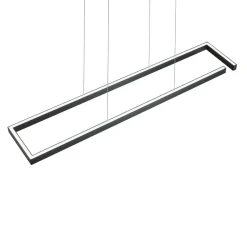 LED-hængelampe Marisa-100, sort mat, 100 x20 cm