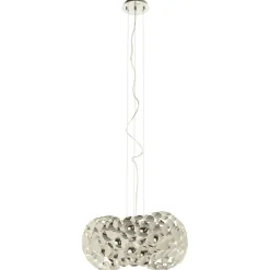 LED-hængelampe Narisa 47 cm blankt krom