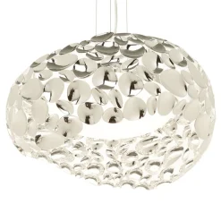 LED-hængelampe Narisa 47 cm blankt krom