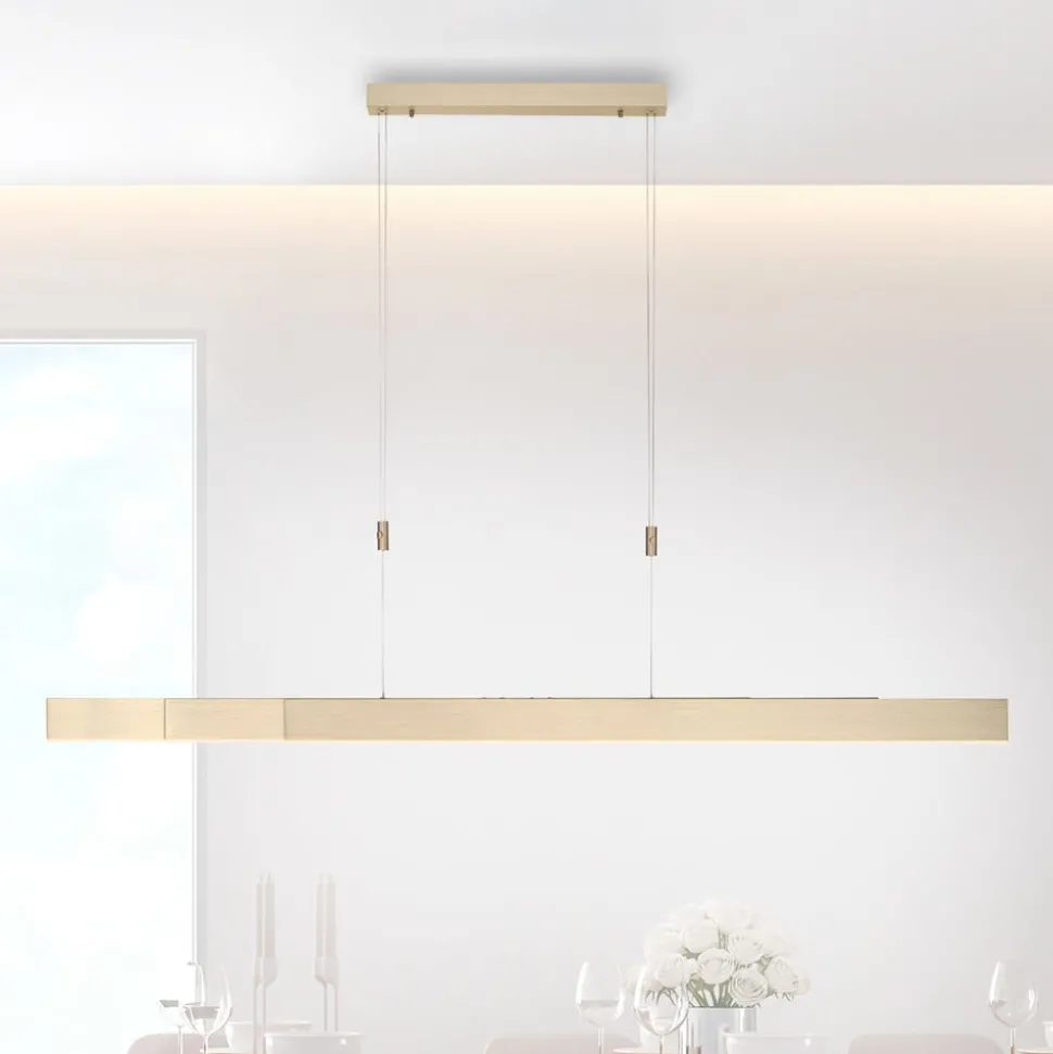 LED-hængelampe PURE Moto, imperial gold, dæmpbar, CCT