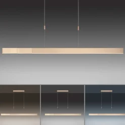 LED-hængelampe PURE Moto, imperial gold, dæmpbar, CCT