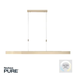 LED-hængelampe PURE Moto, imperial gold, dæmpbar, CCT