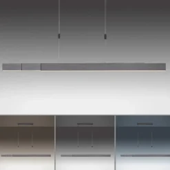 LED-hængelampe PURE Moto, platin, dæmpbar, CCT