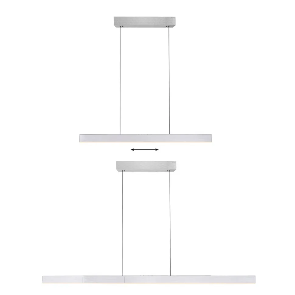 LED-hængelampe PURE Moto-Rise, diamant, aluminium, CCT