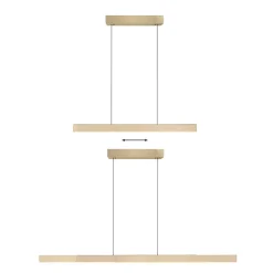 LED-hængelampe PURE Moto-Rise, imperial gold, aluminium, CCT