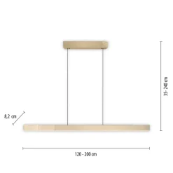 LED-hængelampe PURE Moto-Rise, imperial gold, aluminium, CCT