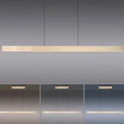 LED-hængelampe PURE Moto-Rise, imperial gold, aluminium, CCT