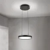 LED-hængelampe Teide, sort, 1 lyskilde, metal, 2.700 K