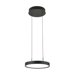 LED-hængelampe Teide, sort, 1 lyskilde, metal, 2.700 K