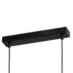 LED-hængelampe Teo, fyrretræ, længde 96 cm, træ, bjælkeform