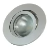 LED-indbygningsring Decoclic GU10.3, rund, sølv