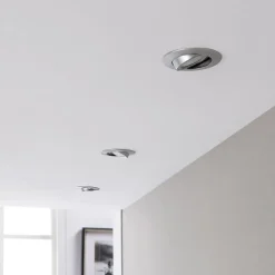 LED-indbygningsspot Andrej, rund, aluminium, sæt med 3 stk