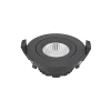 LED indbygningsspot Diled, Ø 8,5 cm, 6 W, 3.000 K, sort