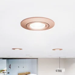 LED indbygningsspot Diled, Ø 8,5 cm, 6 W, Dim-To-Warm, rosé