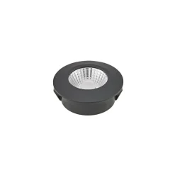 LED-indbygningsspot Diled, Ø 6,7 cm, Dim-To-Warm, sort